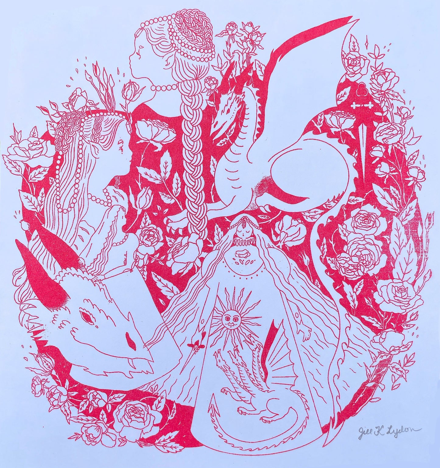 Elves & Dragons (Red Ink)